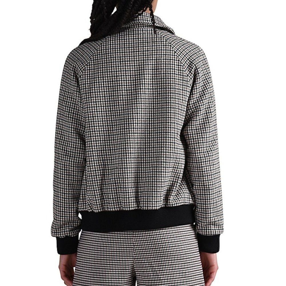 Lili Sidonio by Molly Bracken, Houndstooth Bomber Jacket - Size Medium - Picture 2 of 10